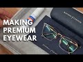 Glazing eyewear lenses - making lenses for Aspinal of London glasses frames