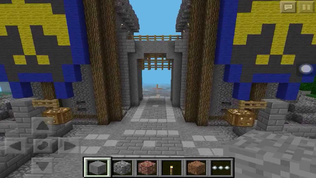 Genial Castillo Medieval - Minecraft Pocket Edition - YouTube