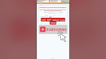 UGC NET admit card 2025 #ugcnetadmitcard2025