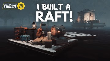 Immersive Raft and Shack on the Lake | Fallout 76 CAMP Build Tutorial