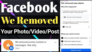 We Removed Your Post Problem on Facebook | Profile Has Some Issus | Growth at Risks Problem