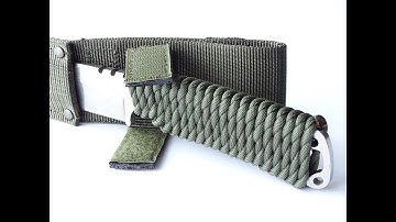 How to Make a Paracord "Knife" Handle Wrap-Modified "Double Overhand" West Country Whipping Knot