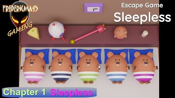Escape Game Sleepless - Chapter 1 SLEEPLESS Walkthrough (Puzzle Game / Escape Room)