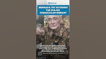 Alasan Fachrul Razi Tak Ajak Try Sutrisno di Forum Purnawirawan TNI untuk Desak Pemakzulan Gibran