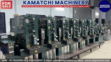 FOR SALE - SHIKI FX 10 ROLL TO ROLL MULTI COLOUR OFFSET LABEL PRINTING MACHINE | KAMATCHI MACHINERY