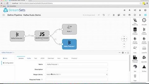 StreamSets Data Collector with Apache Kafka and Kudu