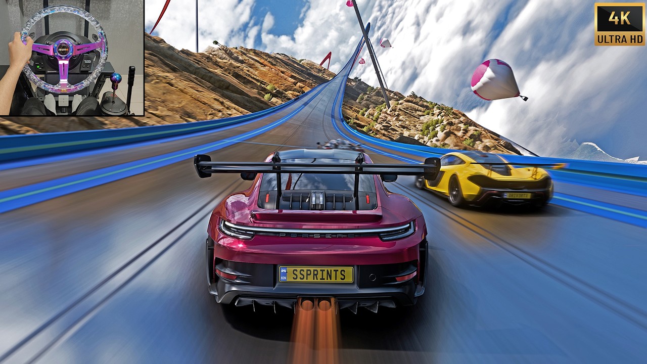 1450HP Porsche 911 GT3 RS VS Hot Wheels Hypercars! | Forza Horizon 5 Steering Wheel