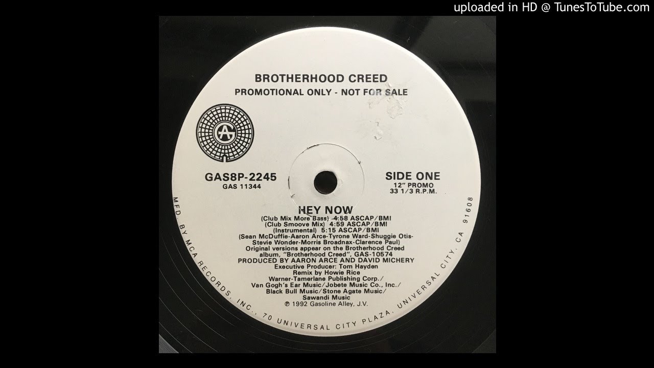 Brotherhood Creed - Hey Now (Rare Club Smoove Remix) - YouTube