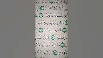 ما معنى "كأنه جملت صفر"#سورة #المرسلات
