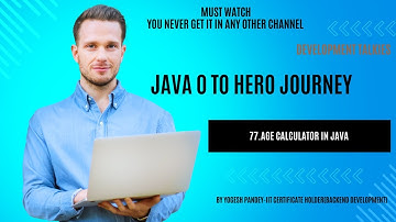 Age Calculator in Java  Simple Java Project for Beginners