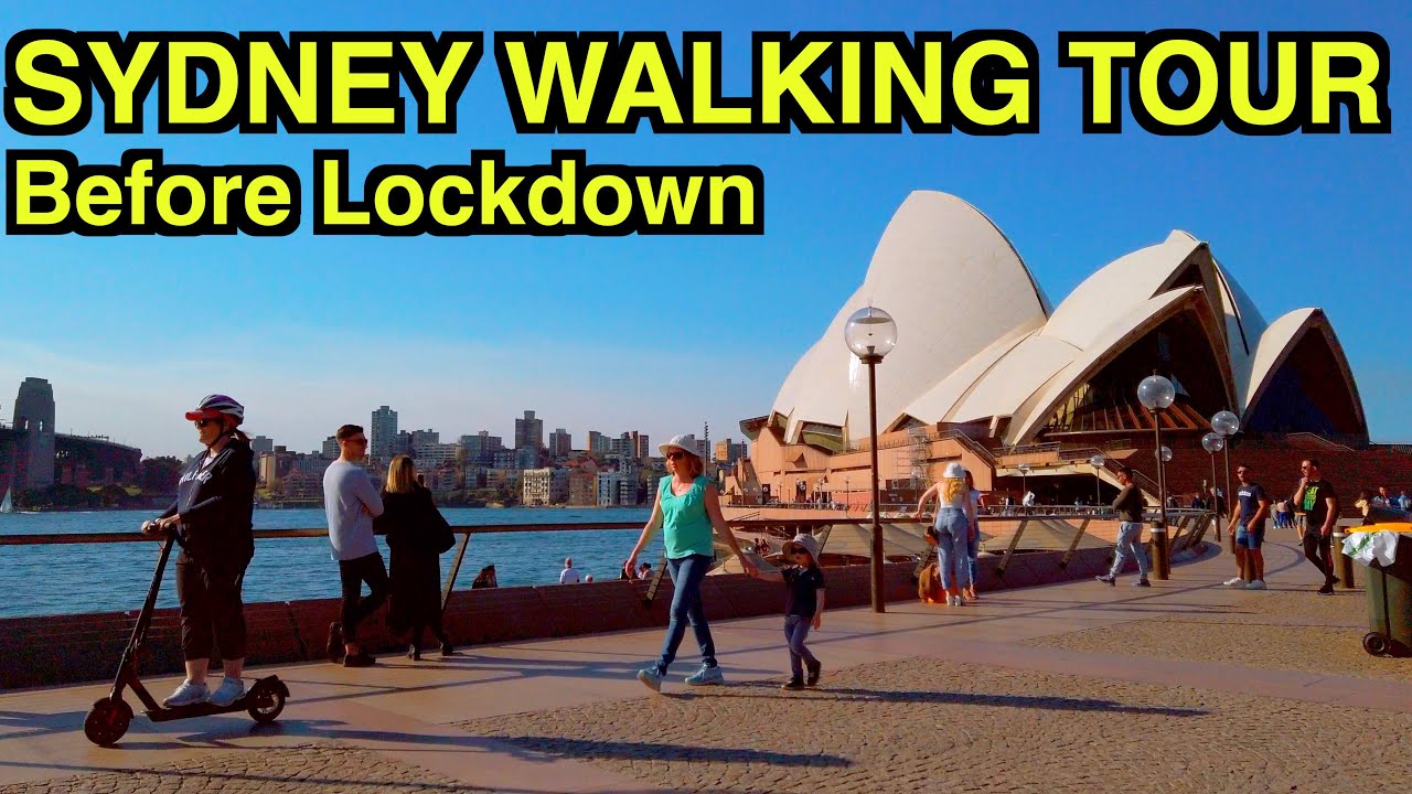 【4K】 🇦🇺 Walk around Opera House and Circular Quay before Lockdown
