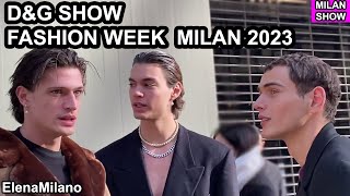 men D&G SHOW 13-17 January 2023 | Milan fashion week 🇮🇹 #italy #milan #mfw #vogue #fashion #moda