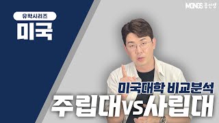 미국 대학 주립대 vs 사립대의 차이점! 학비, 커리큘럼, 캠퍼스 크기 등