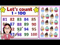 Learn how to count from 1  100   counting numbers 1 to 100  counting tutorial for kids