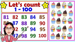 Learn how to count from 1 - 100 || Counting numbers 1 to 100 || Counting tutorial for kids.