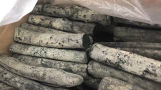ラオス備長炭、丸15㎏、検品開封