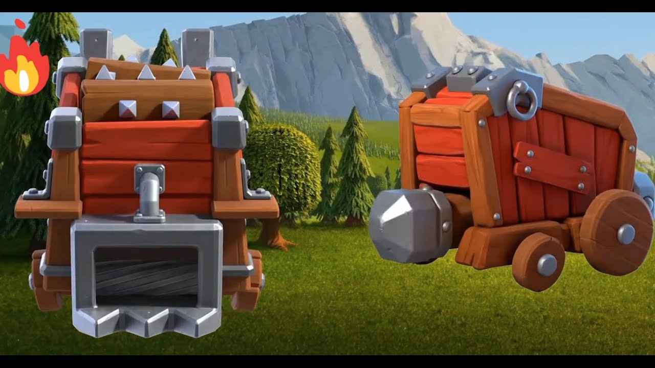 LOG LAUNCHER VS WALL WRECKER VS EVERY LEVEL WALL - CLASH OF CLANS  C.O.C