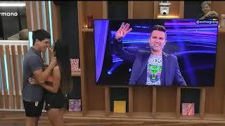 LA REACCIÓN DE NACHO CON EL PRIMER BESO DE THIAGO Y DANIELA - GRAN HERMANO ARGENTINA 2022 nachiago
