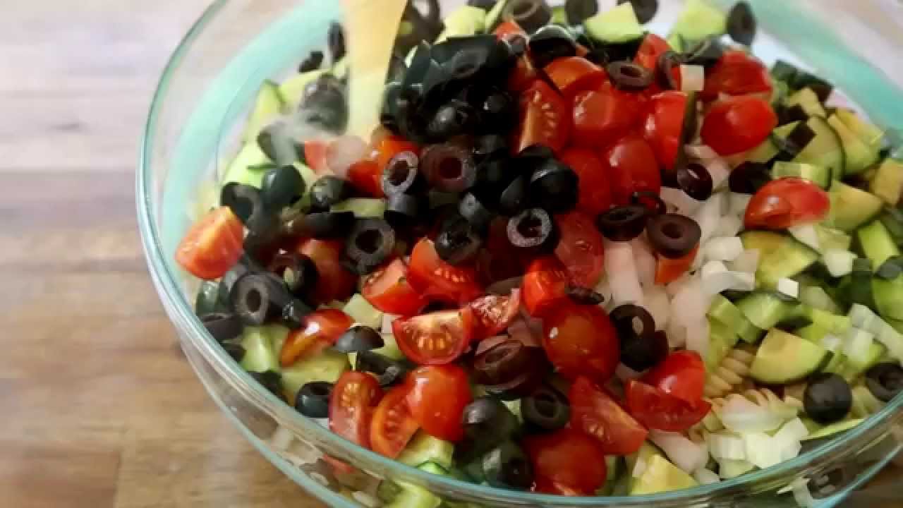 Pasta Recipes Easy Cold Pasta Salad - YouTube