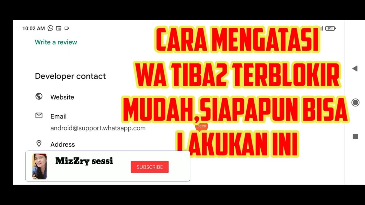 CARA MENGATASI AKUN WA YANG TERBLOKIR TANPA GANTI NO MUDAH CEPAT SIAPA