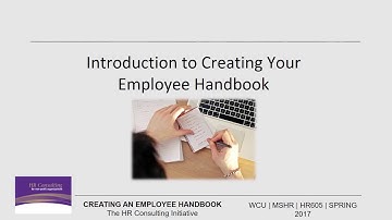 Introduction to creating your employee handbook