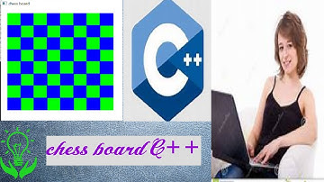 Colorful chess board using C++ || chess board || C++