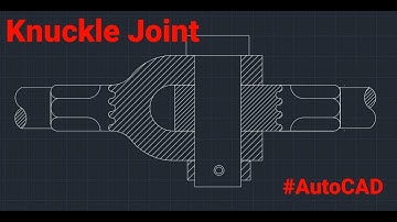 AutoCAD Tutorial | Knuckle Joint | AutoCAD 2D | Knuckle Joints Sectional Front View | Mechanical |