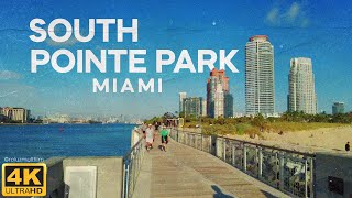 [4K] SOUTH POINTE PARK, Miami Beach.