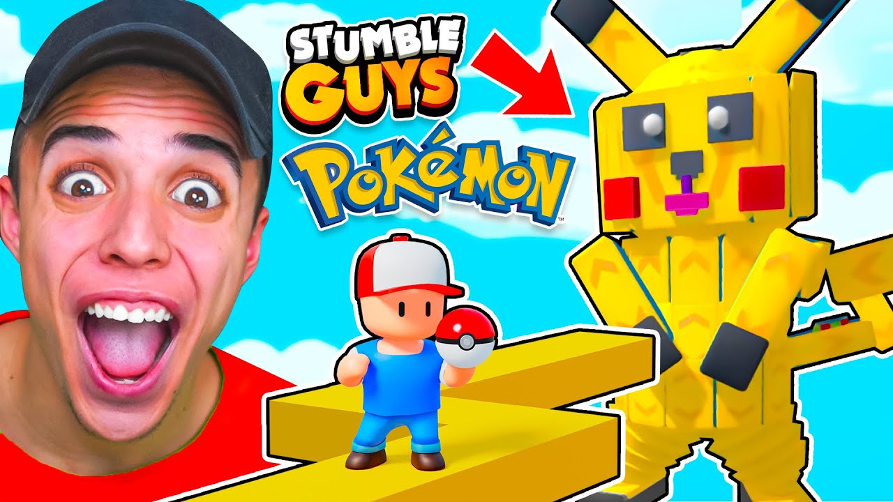 JUGUÉ el MAPA POKEMON *PIKACHU* de STUMBLE GUYS y ESTO PASÓ... 😱