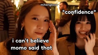 momo *shocked* yoona with her confidence