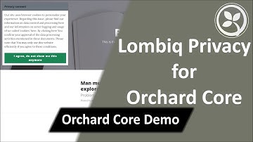 Lombiq Privacy for Orchard Core - Orchard Core Demo