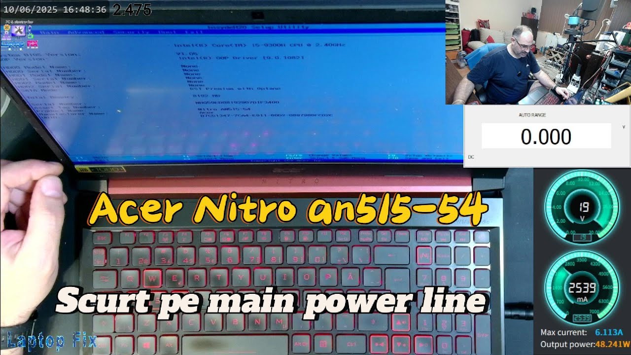 Laptop Acer Nitro an515-54 nu porneste - cum facem diagnoza si reparatia cel mai rapid posibil ?
