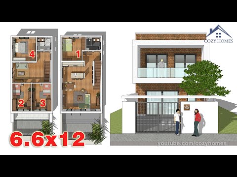 #CozyHomes | Mẫu Nhà 7x12m - 4 Phòng Ngủ | House 7x12 | Casa 7x12