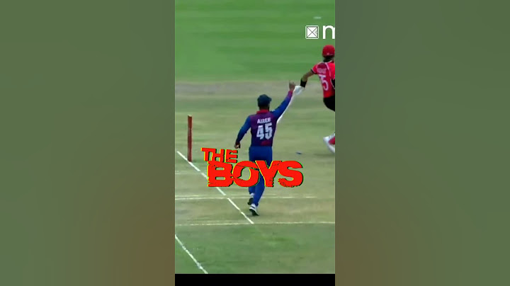Dipendra Singh Airee's direct hit dismissed Nizakat khan /ACC Premier Cup/ Nepal vs Hongkong live