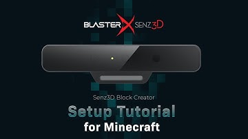 Senz3D Block Creator Setup Tutorial for Minecraft