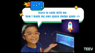 SIMPLE GAME CODING FOR KIDS || USING TYNKER || SPACE DODGE GAME screenshot 5