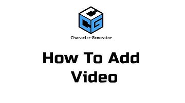 How To Add Video  (Amigo Character Generator) English