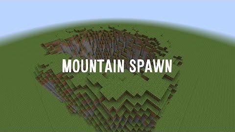 [Minecraft 1.8/1.10 WorldEdit Mountain/Cliff server spawn tutorial!]