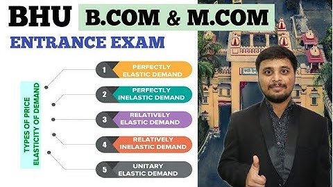 #11 Elasticity of Demand || Economics || Bhu B.com & M.com Entrance Exam 2020🔥🔥