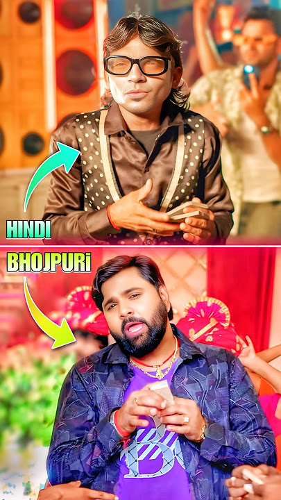 Top 3 hindi songs have been remade in Bhojpuri version 😯 | Dil pe chalai chhoriyan song | #shorts