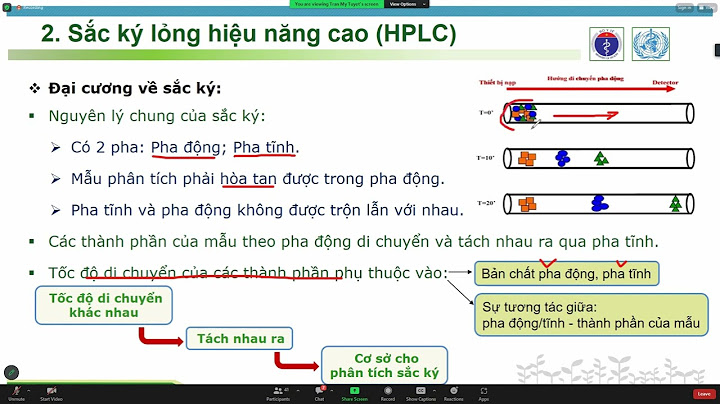 So sánh giữa các sắc kí lỏng hiệu năng cao