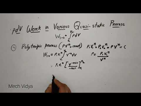 PdV Work Derivations For Various Quasi-static Processes || Basic Thermodynamics