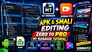 MT Manager Smali File Editing 🔥 Vidma Pro APK Editing Tutorial | Zero to Pro 2026 screenshot 4