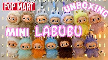 Mini LABUBU POP MART Pin for Love (A-M) Blind Box Unboxing | Relaxing for sleep, ASMR, No Talking