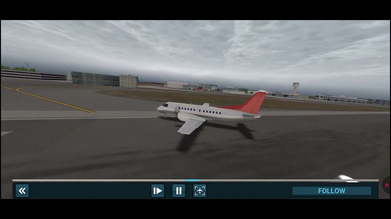 Flight A.B. Seal Airlines SAAB 340             FULL LANDING Rio De janeiro   🛬    Sao Paulo 