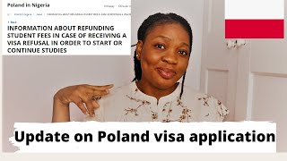 STUDENT VISA APPLICATION/APPOINTMENT BOOKING/REFUND OF TUITION FEES/NEW DOCUMENTS /Study In Poland