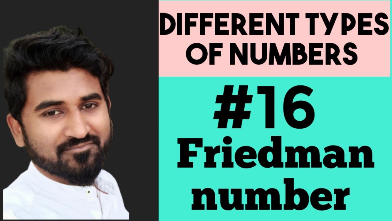 Friedman Number | Different types of number | facts and maths | Type 16 ...