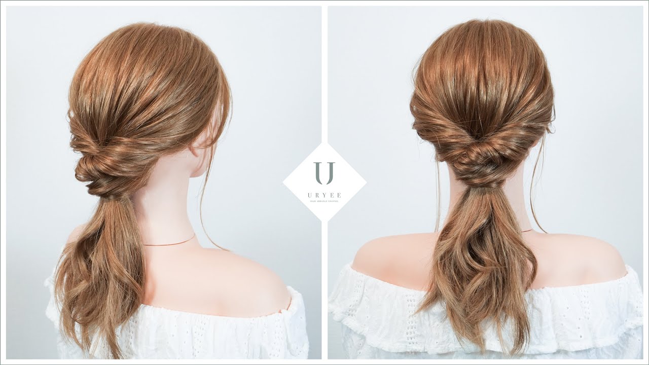 ヘアゴム  使い方何通り？(*´艸`*)♡めちゃ可愛じゃら♡ ゴム2本で簡単にできるヘアアレンジ - YouTube