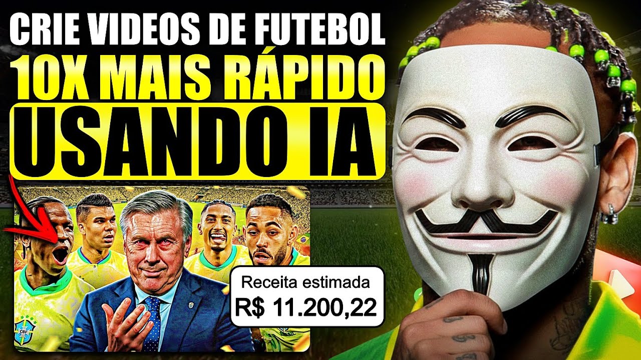 Como Eu Crio Videos de FUTEBOL 10x MAIS RÁPIDO Para Ganhar Dinheiro no YouTube! - Auto Sports Dark