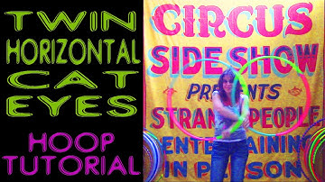 Twin Horizontal Cat Eyes HOOP Tutorial (No Music)